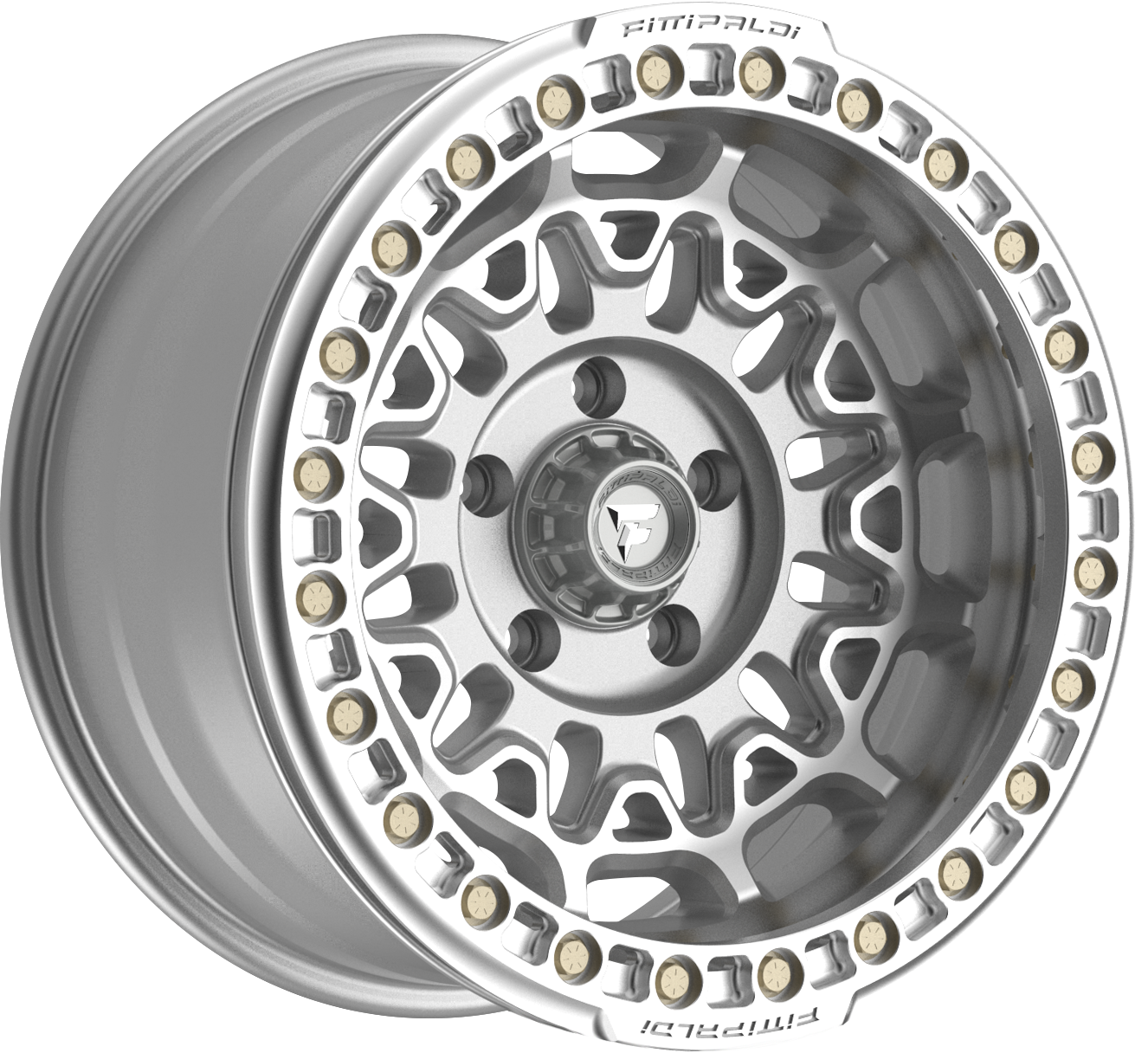 Fittipaldi FB150M Machined Silver 17x9 -15 5x127mm 71.5mm - Wheelwiz