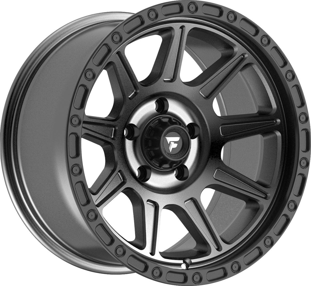 Fittipaldi FT104 Satin Anthracite w/ Satin Black Lip 20x9 +18 8x170mm 125.2mm - Wheelwiz