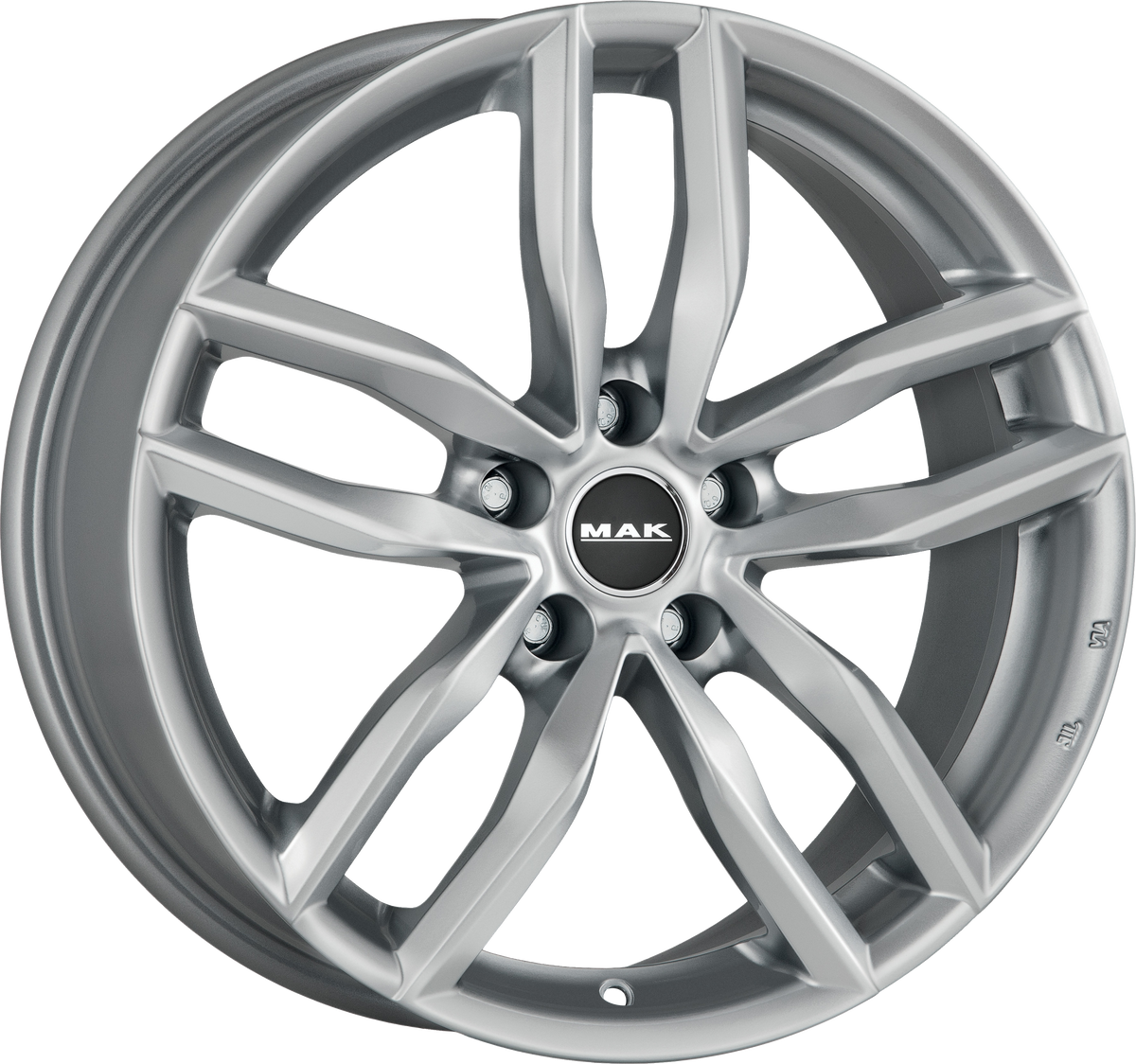 MAK SARTHE W Silver 17x7.5 +30 5x112mm 66.45mm - Wheelwiz
