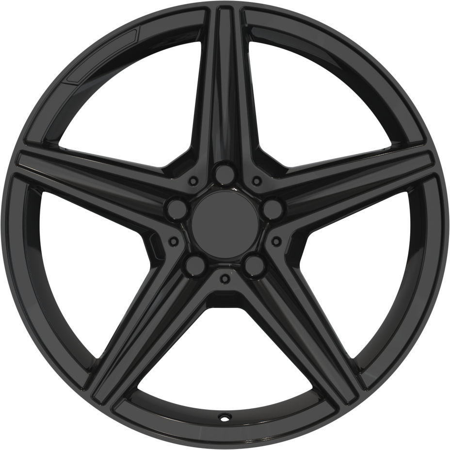 YKW Replica MF14 Gloss Black 18x7.5 +30 5x112mm 66.6mm - Wheelwiz