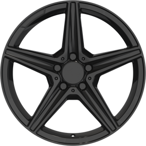 YKW Replica MF14 Gloss Black 18x7.5 +30 5x112mm 66.6mm - Wheelwiz