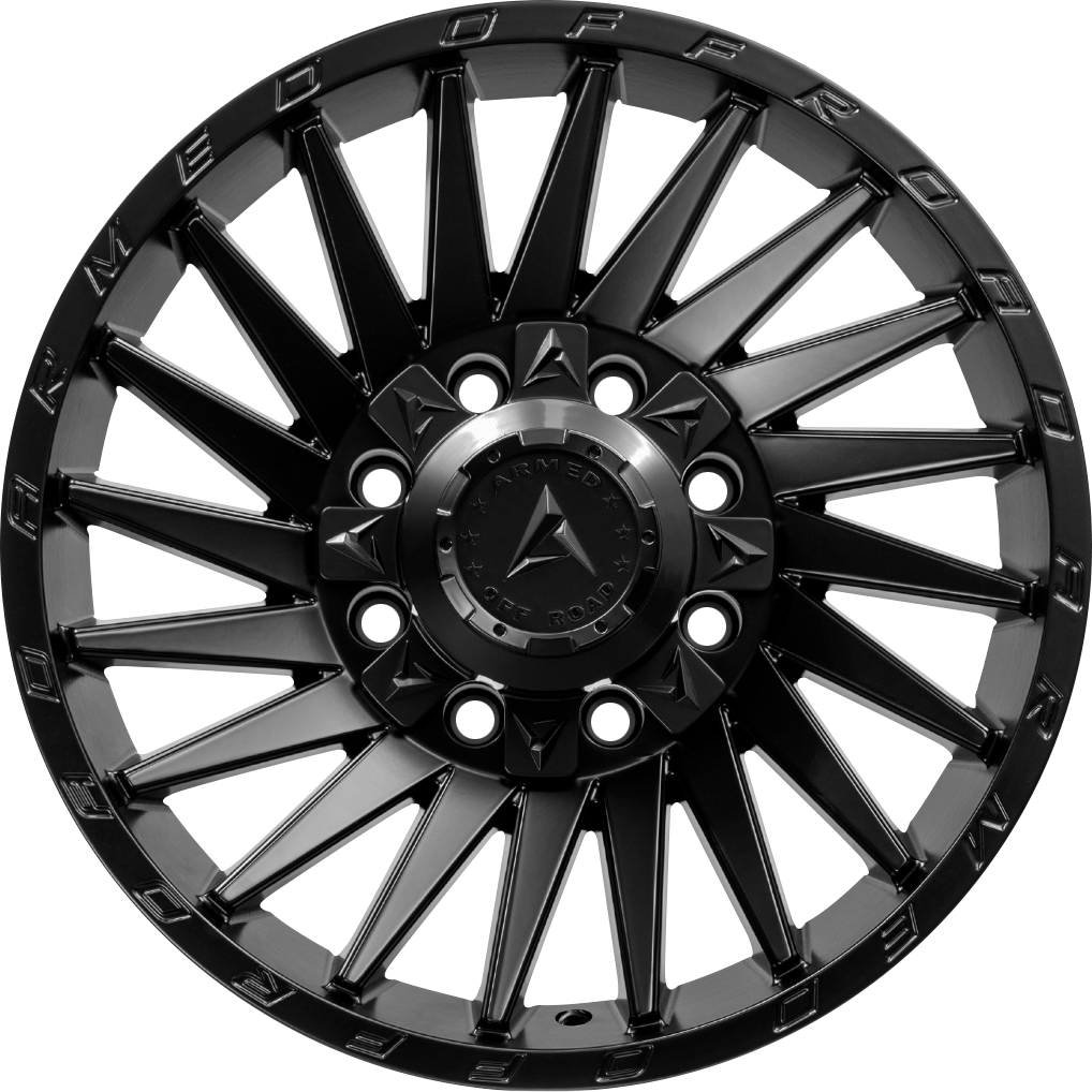Armed Wheels Militia Matte Black 22x10 -18 8x165.1mm 125.1mm - Wheelwiz