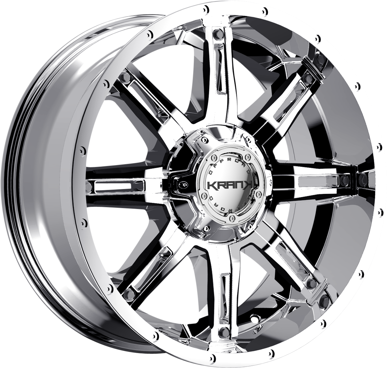 Krank Shaft Chrome 20x9 +18 6x135|6x139.7mm 108mm - Wheelwiz