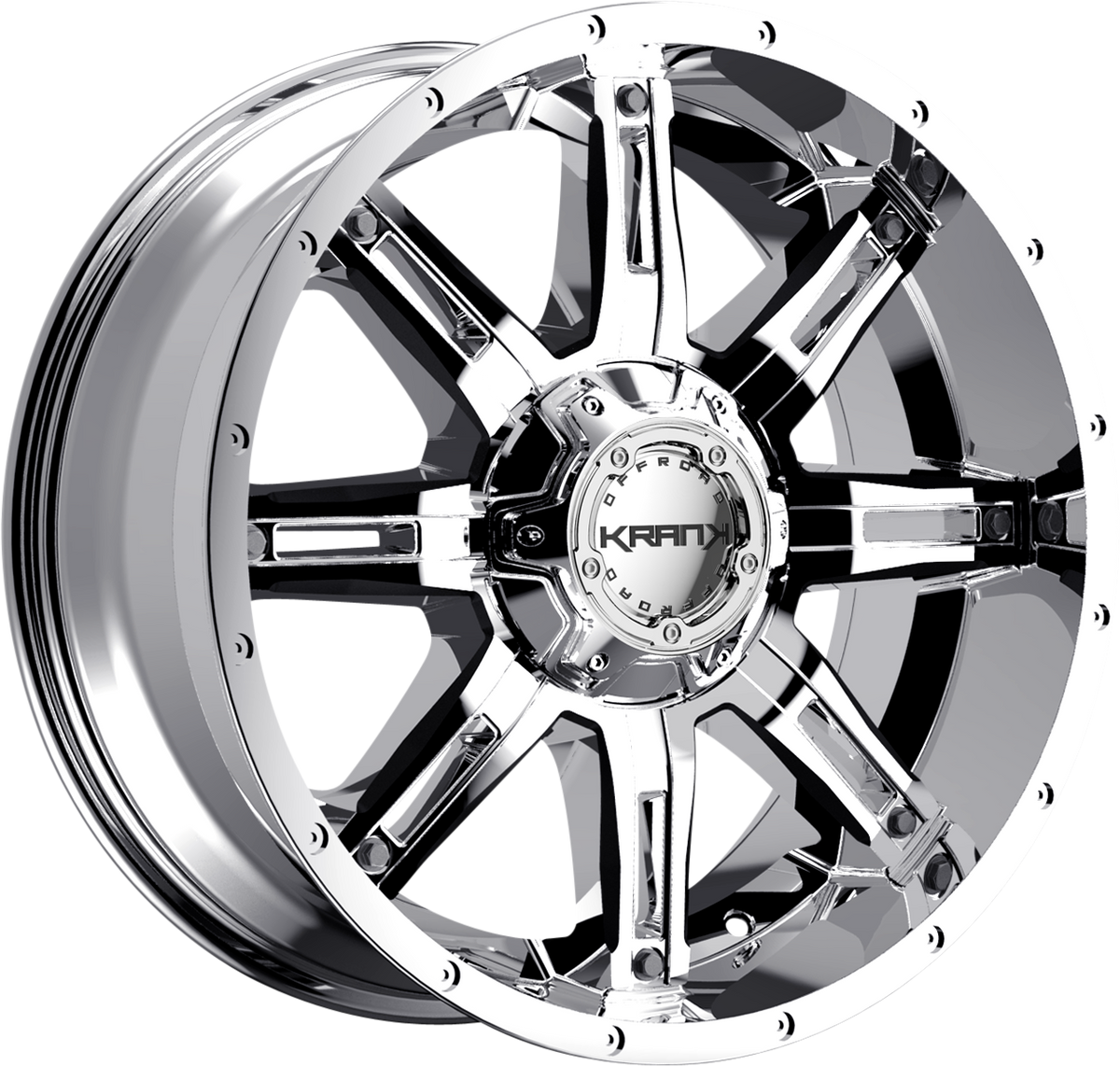 Krank Shaft Chrome 20x12 -44 8x165.1mm 130.1mm - Wheelwiz