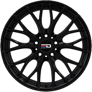 Euro Design Camillo - EFS Gloss Black 18x8 +35 5x100|5x105|5x110|5x112|5x115|5x118|5x108|5x114.3|5x98mm 72.6mm - Wheelwiz