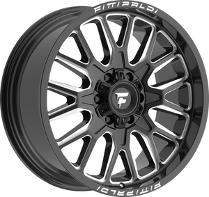 Fittipaldi FA18BM Gloss Black Milled 22x12 -44 8x180mm 124.3mm