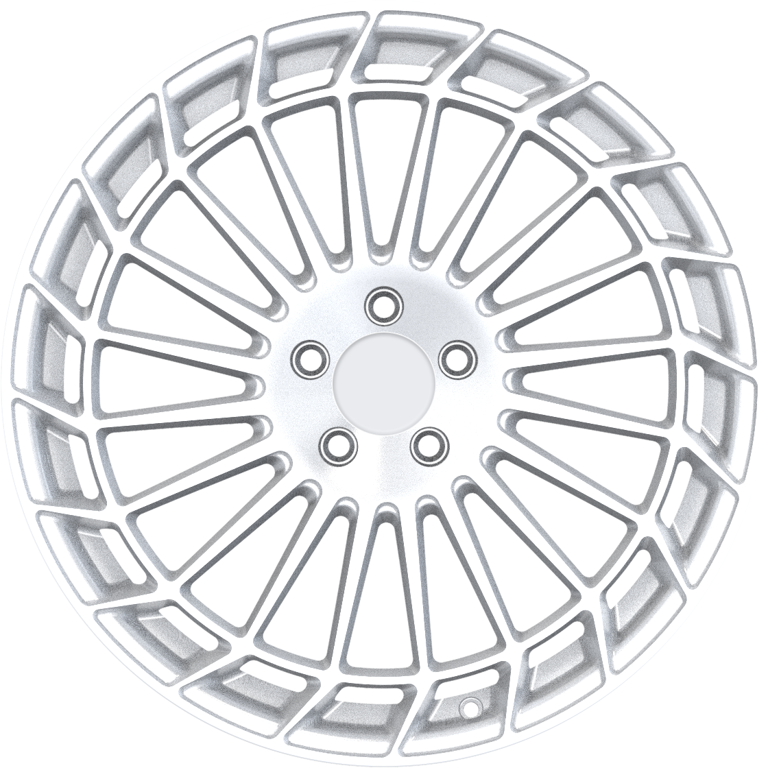 YKW Replica MR3 Hyper Silver 19x8 +30 5x112mm 66.6mm