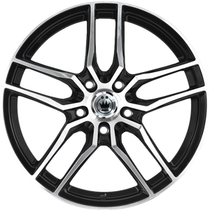 Konig Intention Gloss Black W/ Machined Face 16x7.5 +45 5x108mm 73.1mm - Wheelwiz