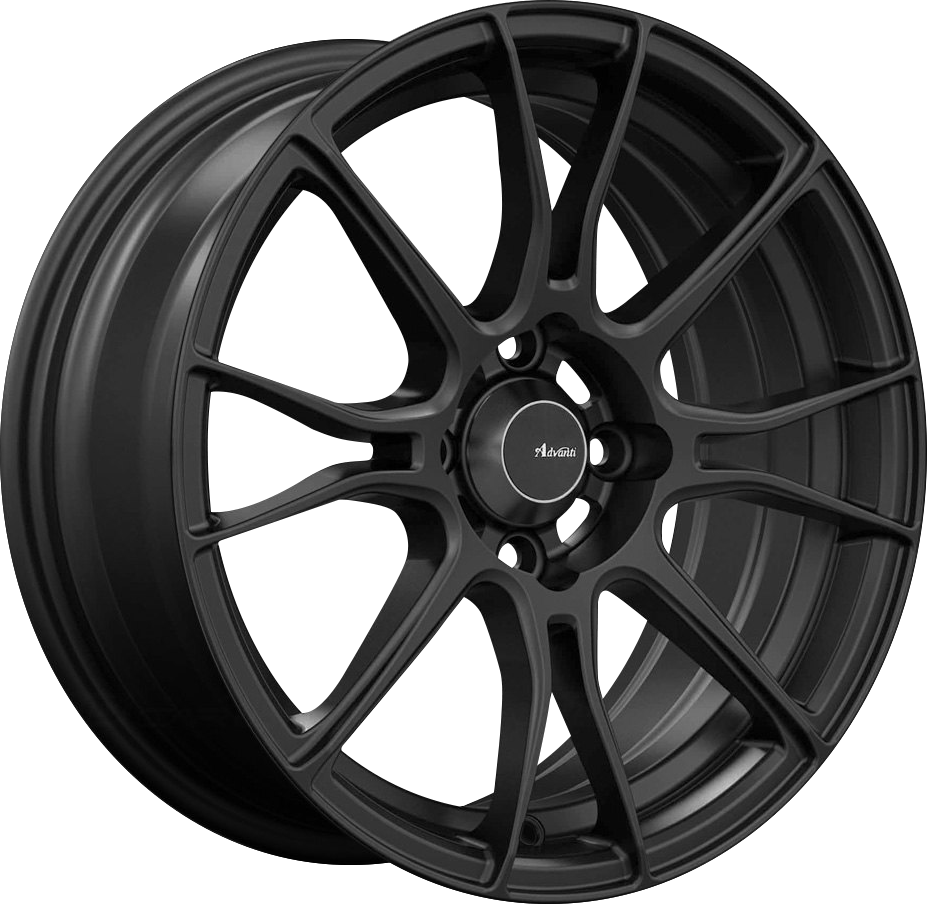 Advanti Storm S2 Matte Black 15x9 +35 4x100mm 73.1mm - Wheelwiz