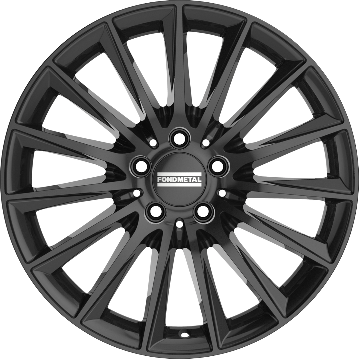 Fondmetal Aidon Gloss Black 19x8 +38 5x112mm 66.5mm - Wheelwiz