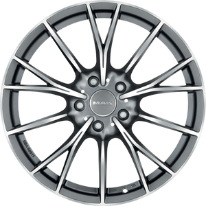 MAK Fabrik Gunmetal w/ Mirror Face 17x7.5 +52 5x112mm 66.6mm