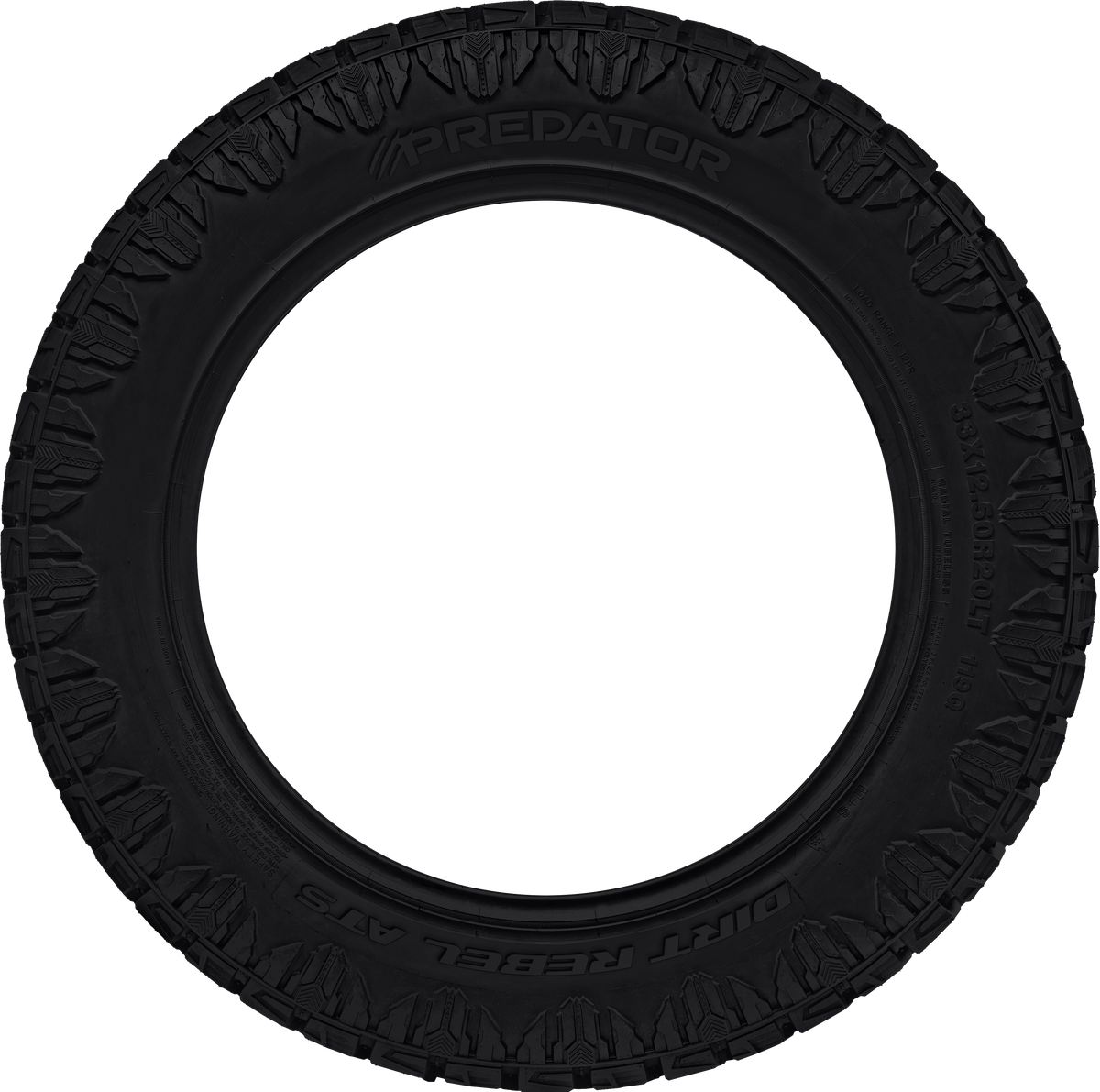 Predator Dirt Rebel ATS 33x12.50R20LT - Wheelwiz
