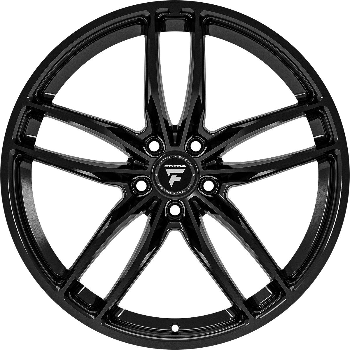 Fittipaldi FS361B Gloss Black 18x8 +25 5x112mm 66.6mm - Wheelwiz