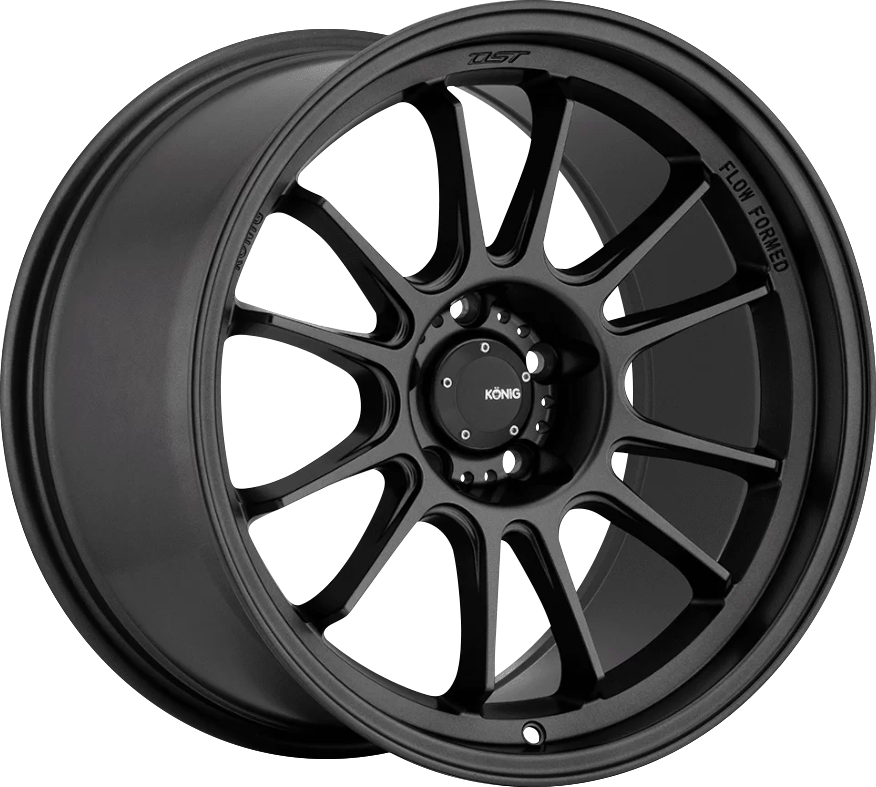 Konig Hypergram Matte Black 17x8 +40 5x100mm 73.1mm - Wheelwiz