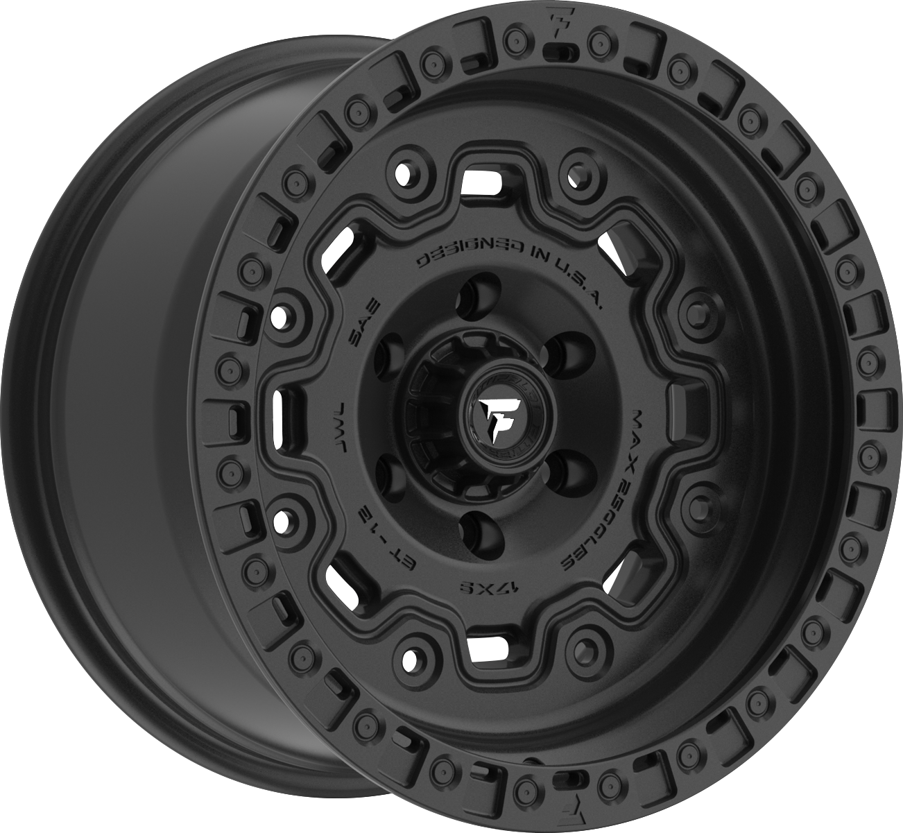 Fittipaldi FT100SB Satin Black 17x9 -12 6x135mm 87.1mm - Wheelwiz