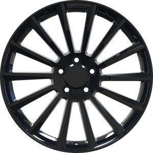 YKW Replica MF10 Gloss Black 19x8 +30 5x112mm 66.6mm - Wheelwiz