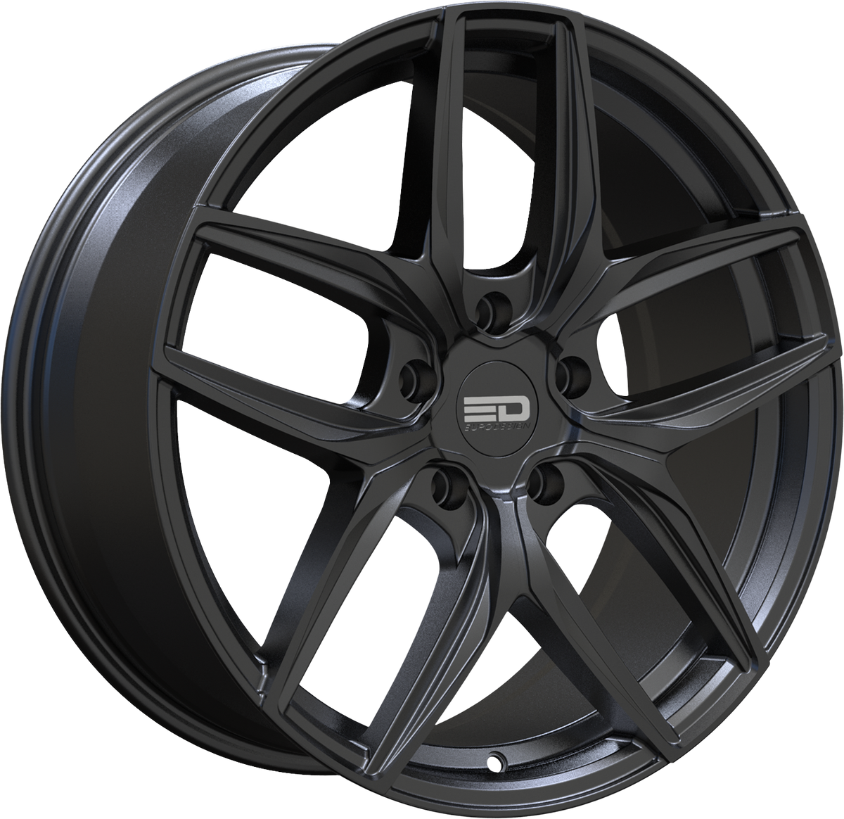Euro Design Forza Matte Black 20x9 +38 5x108mm 63.4mm - Wheelwiz