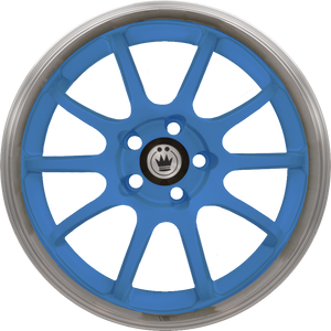 Konig Lightning Blue W/ Machined Lip 15x7 +38 4x100mm 73.1mm - Wheelwiz