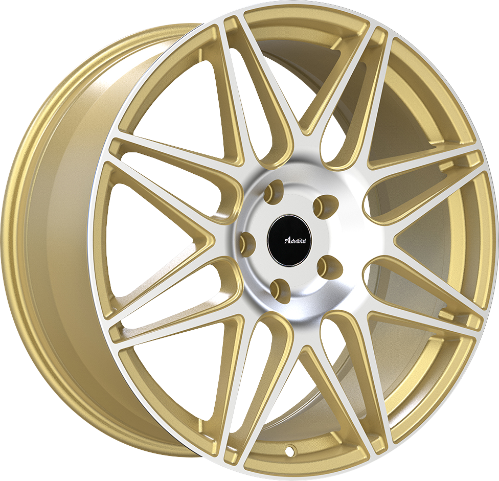 Advanti Classe Gold w/ Machined Face 18x9 +45 5x112mm 66.6mm - Wheelwiz