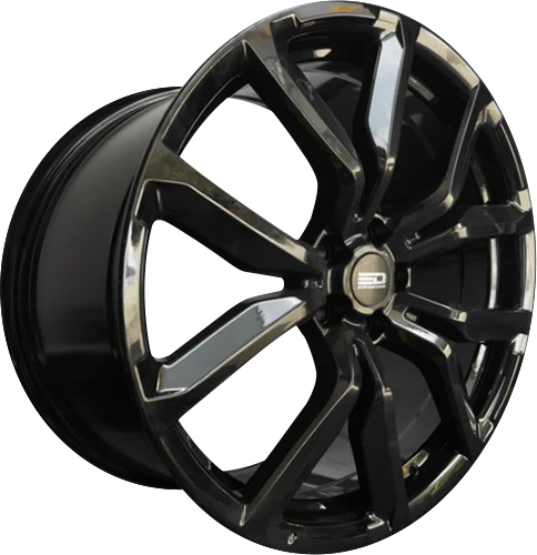 Euro Design RR8 Gloss Black 22x9.5 +45 5x120mm 72.6mm - Wheelwiz