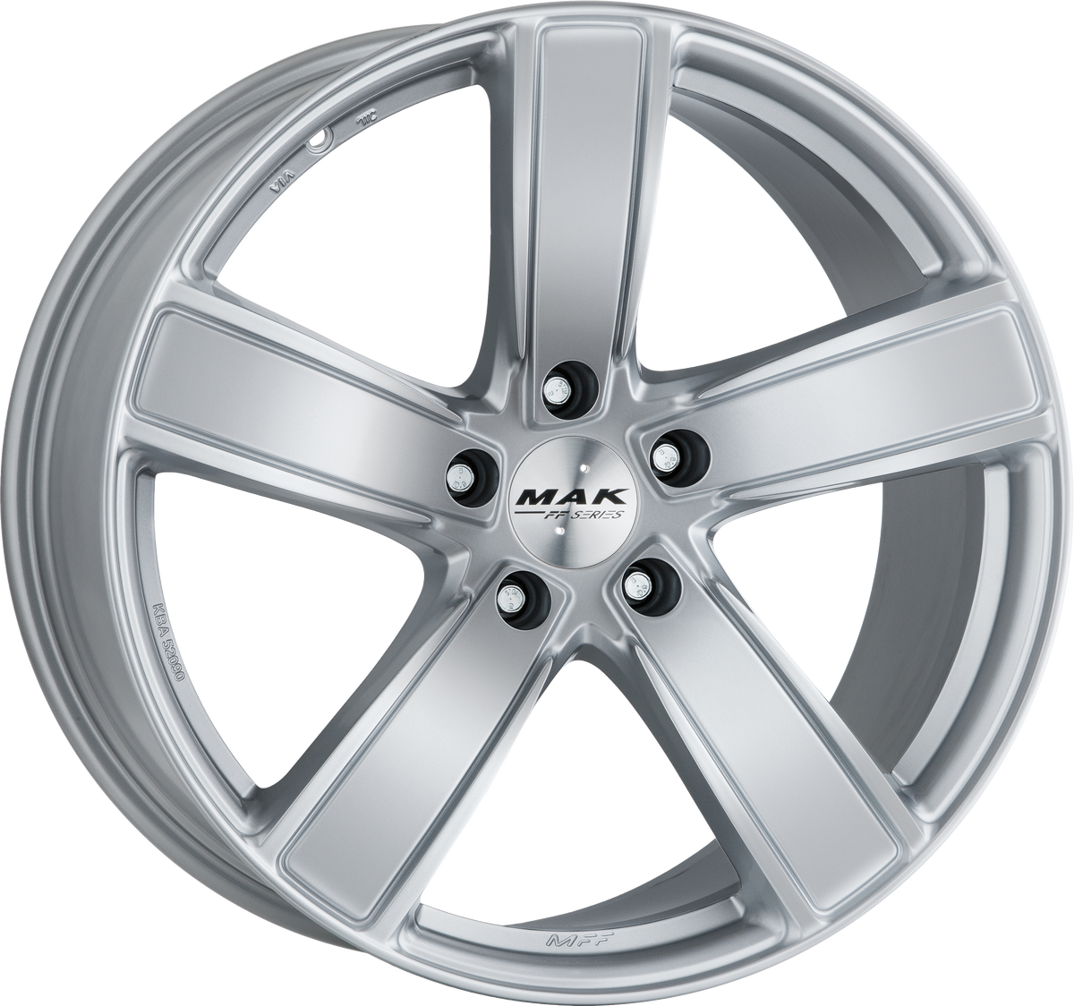MAK Turismo-D-FF Silver 20x11.5 +68 5x130mm 71.6mm - Wheelwiz