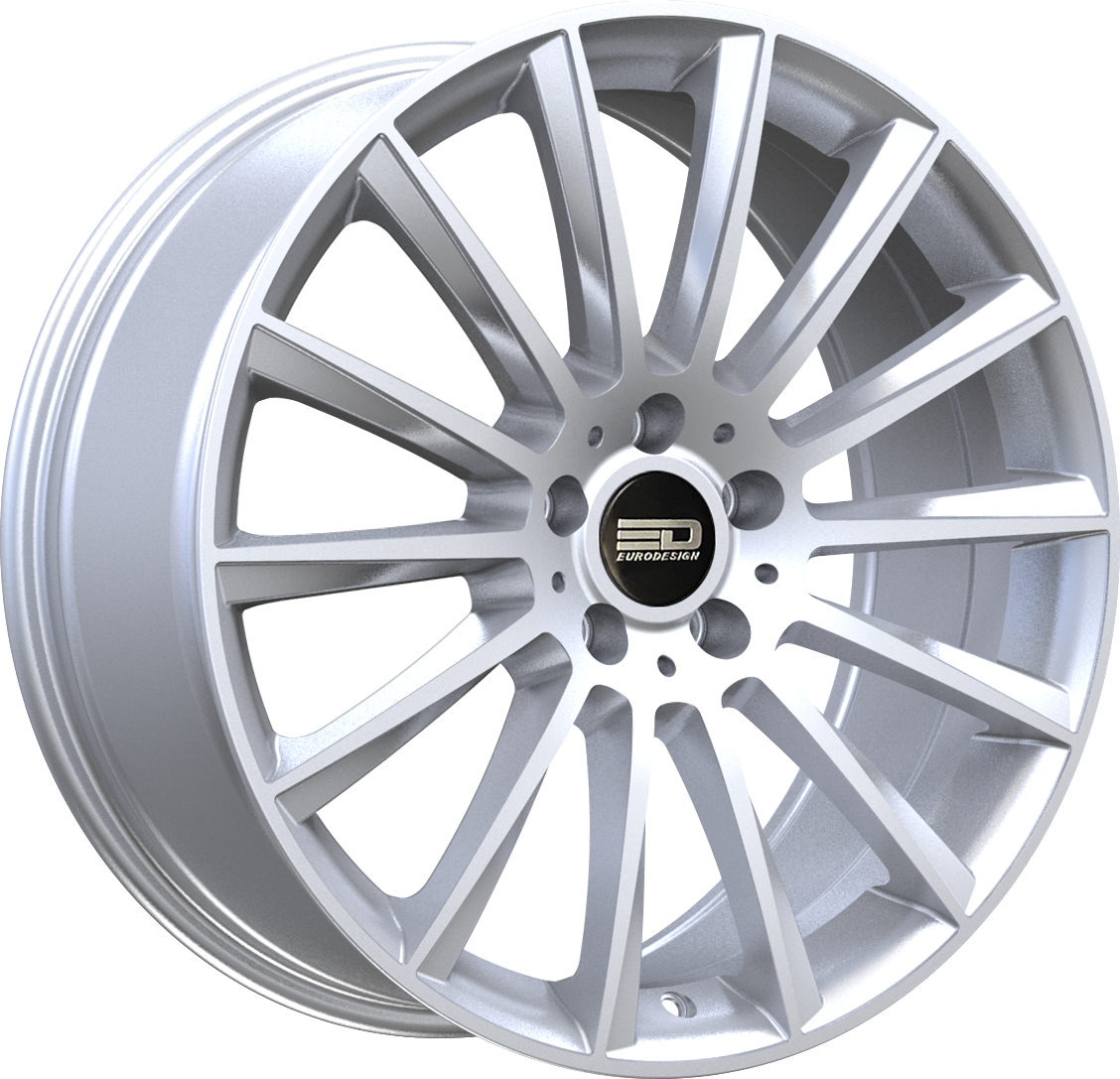 Euro Design Sacco - EFS Silver 18x7.5 +35 5x100|5x105|5x110|5x112|5x115|5x118|5x108|5x114.3|5x98mm 72.6mm - Wheelwiz