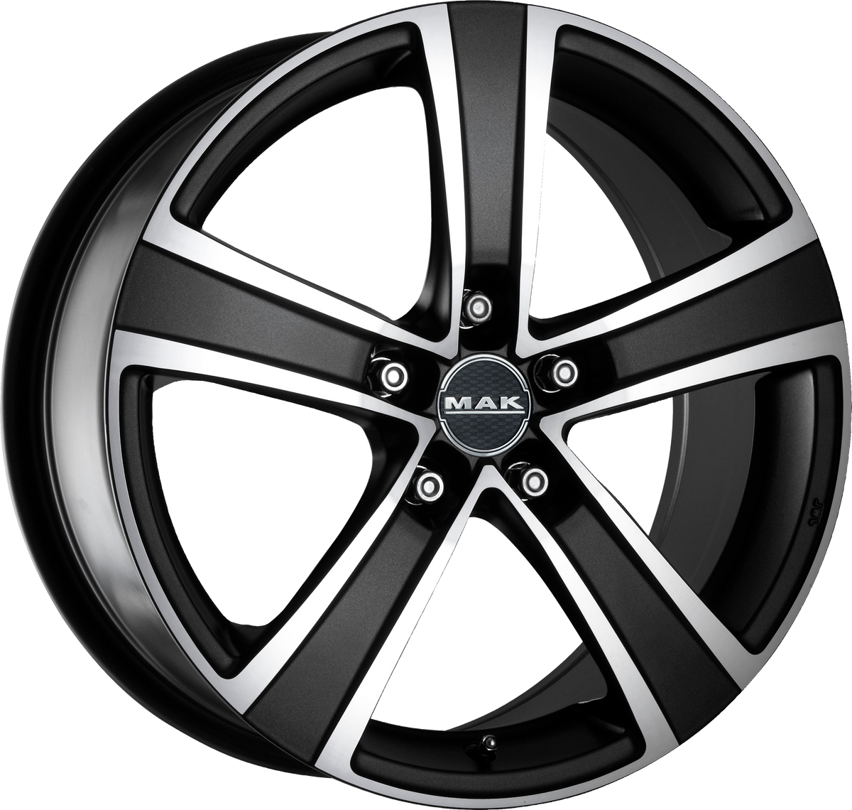 MAK F5 T Ice Superdark 17x7.5 +40 5x115mm 70.2mm - Wheelwiz