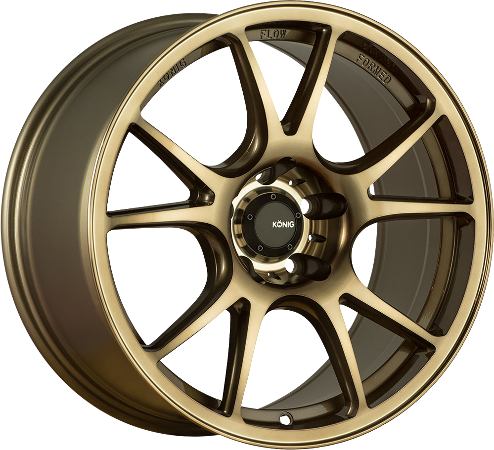 Konig Freeform Radium Bronze 18x8.5 +43 5x112mm 66.6mm - Wheelwiz