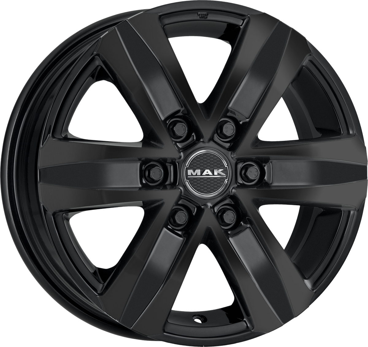 MAK STONE 6 Gloss Black 18x8 +53 6x130mm 84.1mm - Wheelwiz