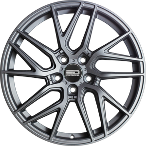 Euro Design Tech Matte Gunmetal 18x8 +35 5x112mm 66.7mm - Wheelwiz