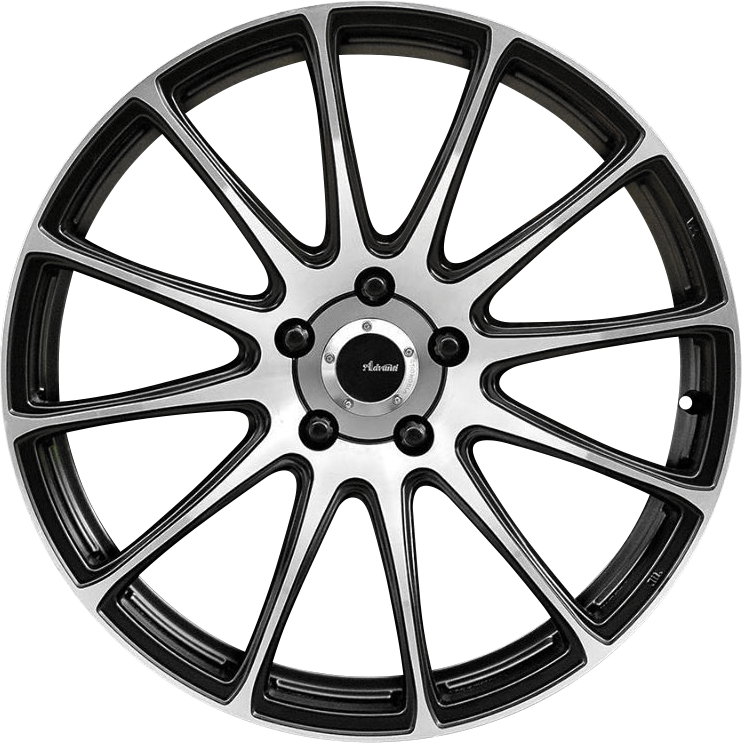 Advanti Svelto Matte Black w/ Machined Face 20x9 +40 5x112mm 66.6mm - Wheelwiz