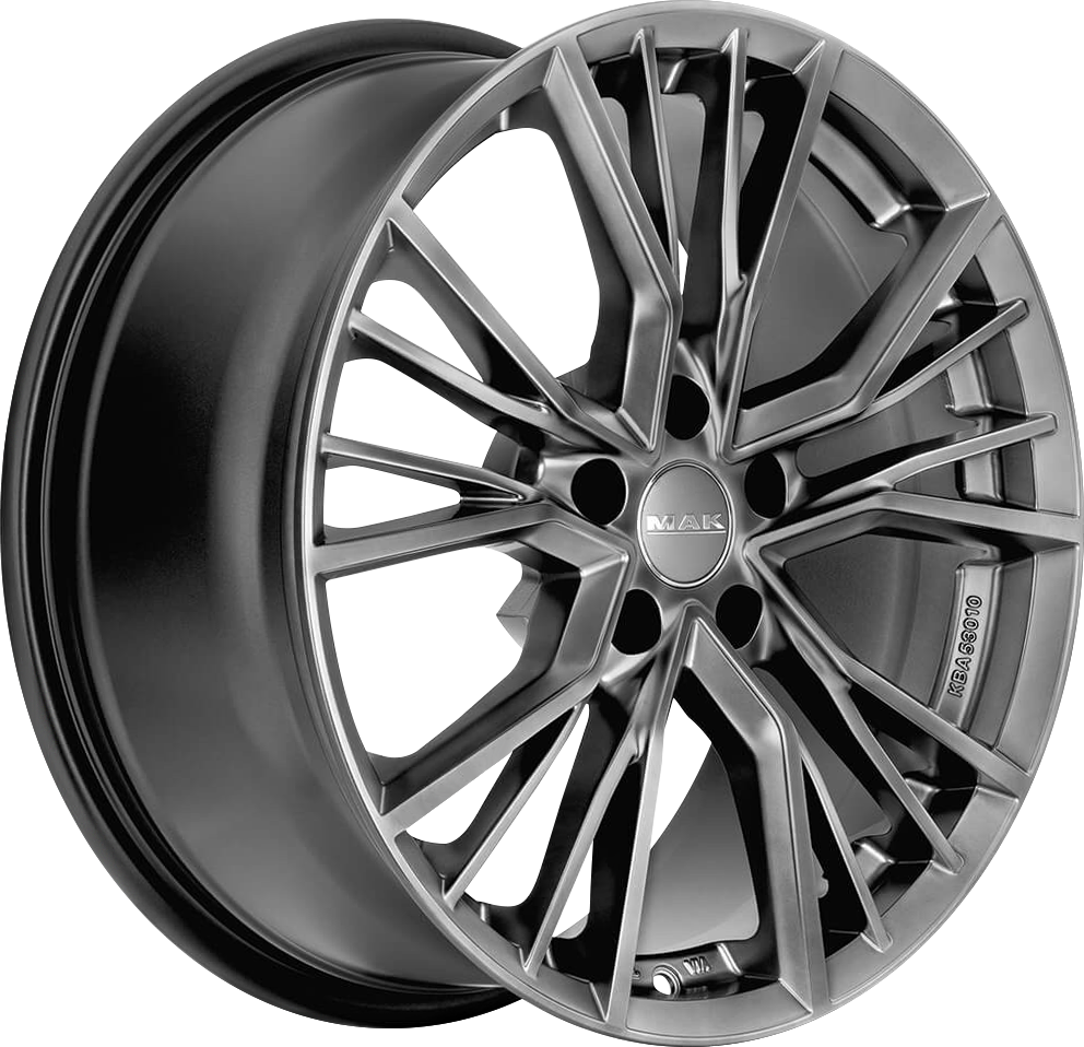 MAK Union Matte Titanium 21x8.5 +43 5x112mm 66.45mm - Wheelwiz