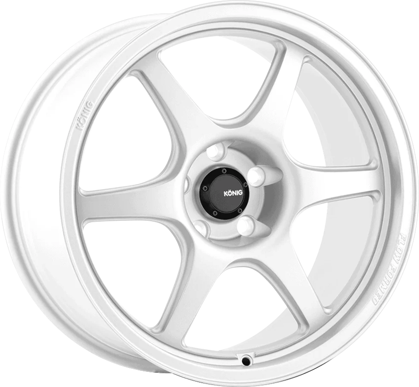 Konig Hexaform Gloss White 18x8.5 +43 5x108mm 73.1mm - Wheelwiz