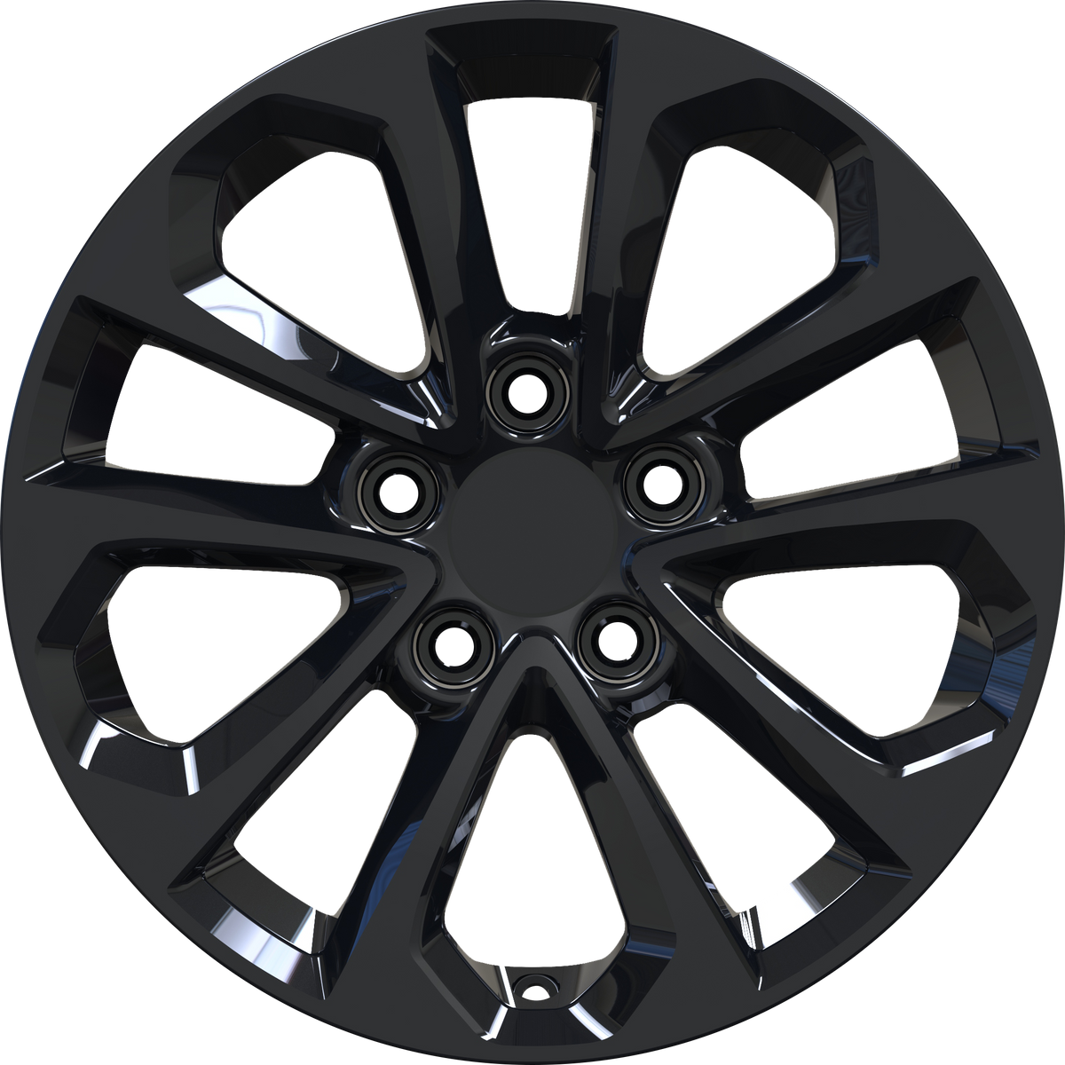 YKW Replica MF21 Gloss Black 16x7 +40 5x114.3mm 64.1mm - Wheelwiz