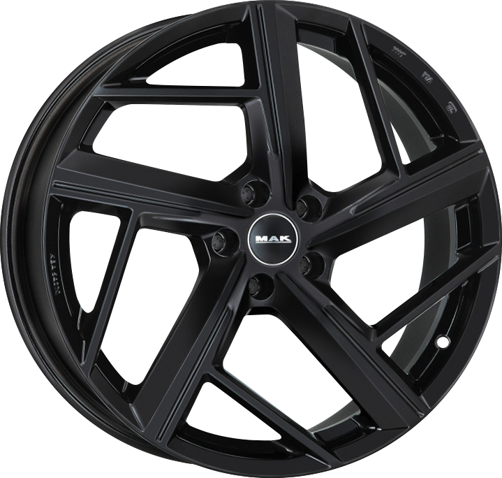 MAK QVATTRO Gloss Black 21x9.5 +20 5x112mm 66.45mm - Wheelwiz