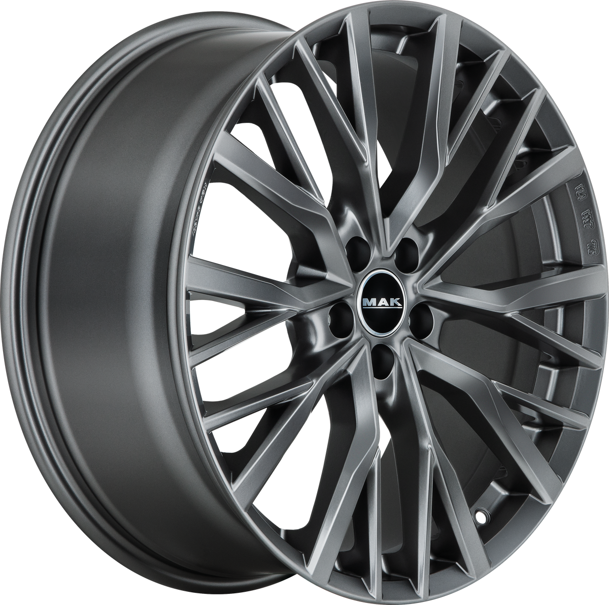 MAK Kent Matte Titanium Dark 21x9.5 +44 5x120mm 72.6mm - Wheelwiz