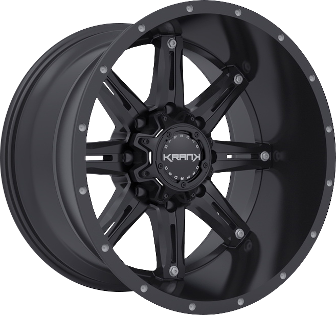 Krank Shaft Satin Black 17x9 0 8x165.1mm 125.1mm - Wheelwiz