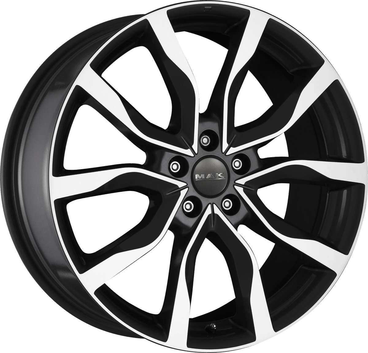 MAK KOLN Black w/ Mirrored Face 20x8.5 +32 5x112mm 66.45mm - Wheelwiz