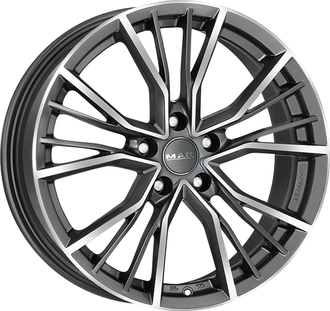 MAK UNION Gunmetal w/ Mirrored Face 20x8.5 +32 5x112mm 66.45mm - Wheelwiz
