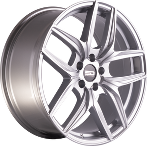 Euro Design Forza - EFS Silver 22x9.5 +20 5x100|5x105|5x110|5x112|5x115|5x118|5x108|5x114.3|5x98mm 72.6mm - WheelWiz