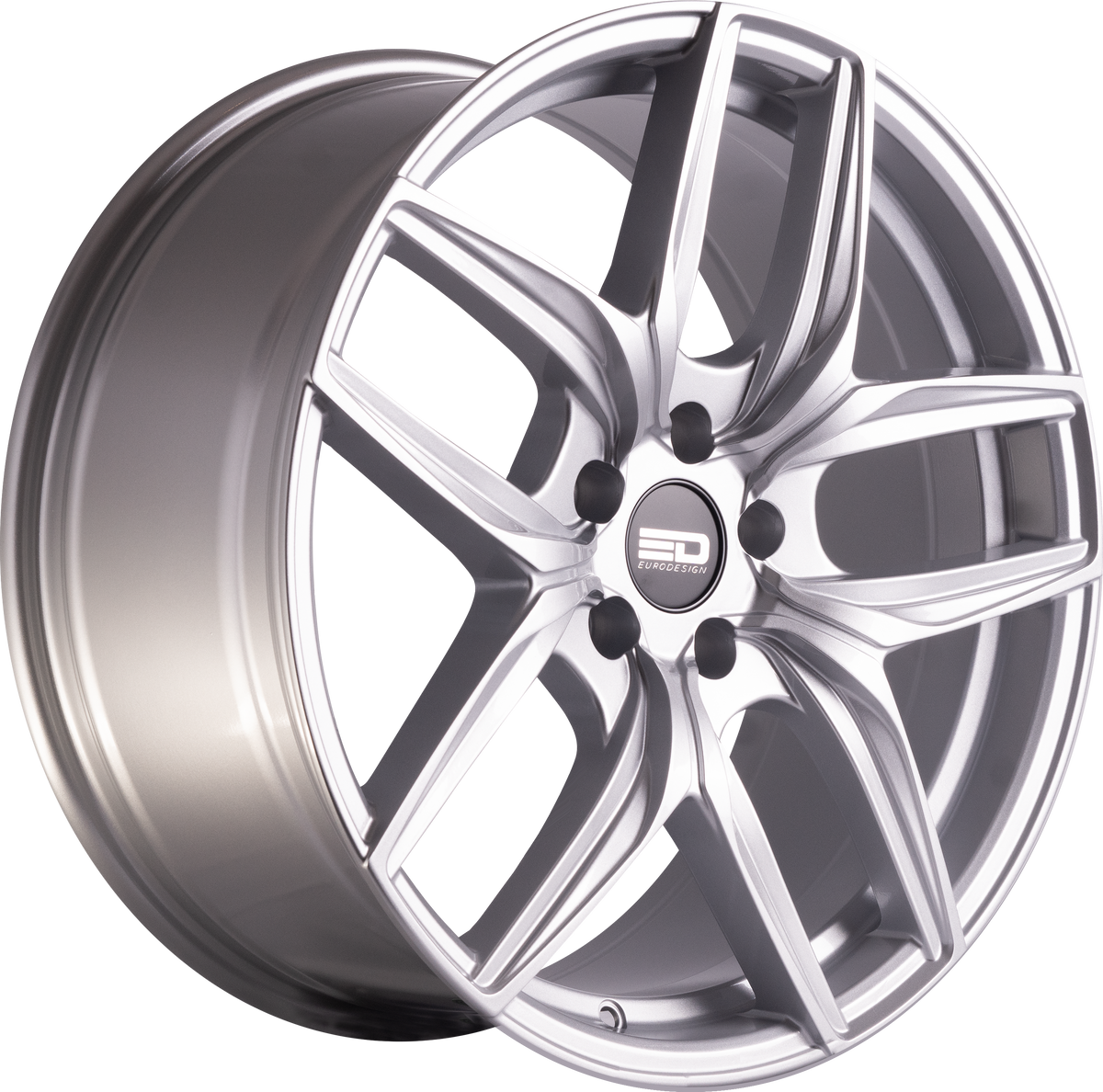 Euro Design Forza - EFS Silver 19x8.5 +30 5x100|5x105|5x110|5x112|5x115|5x118|5x108|5x114.3|5x98mm 72.6mm - Wheelwiz