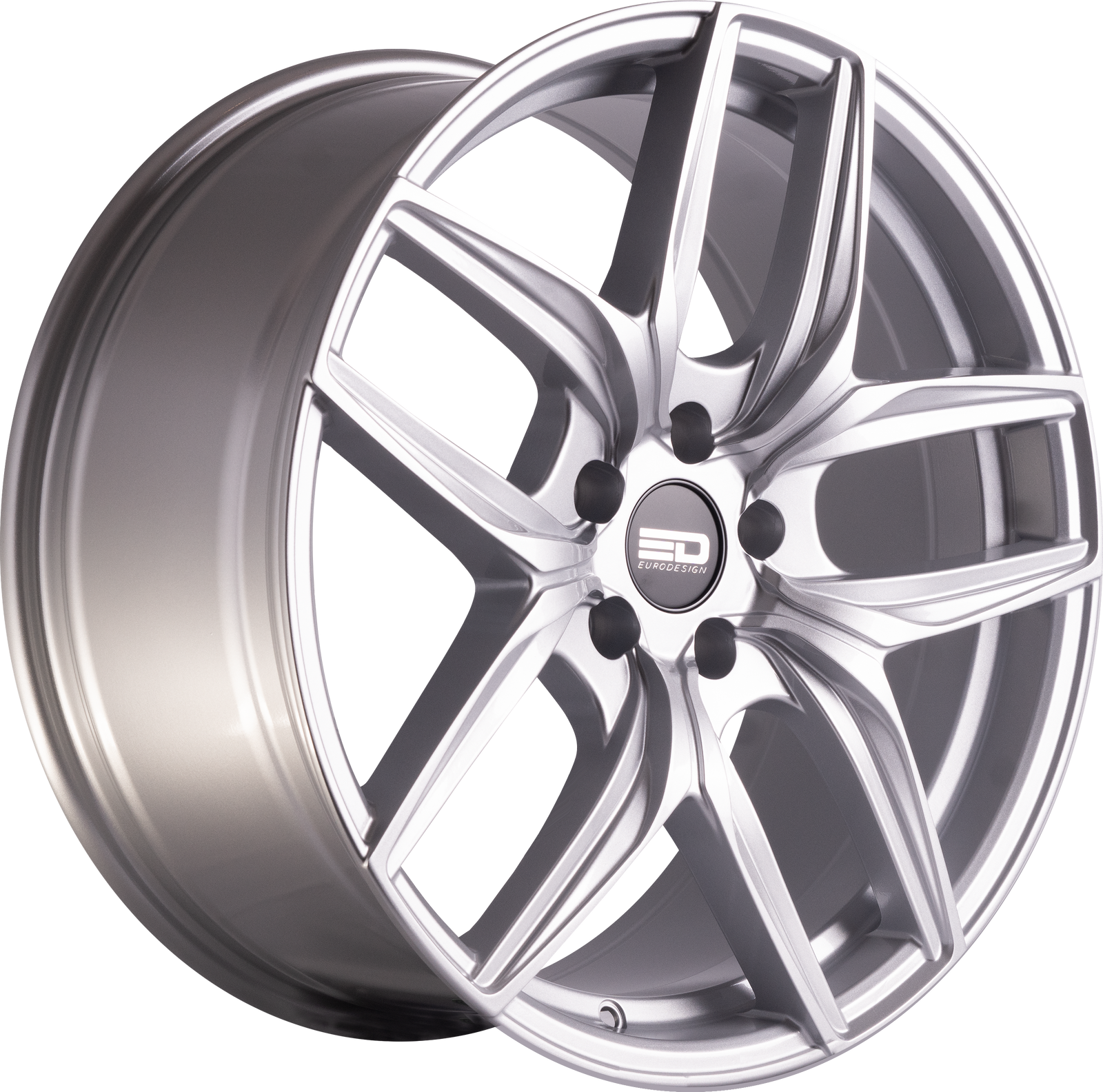 Euro Design Forza - EFS Silver 19x8.5 +30 5x100|5x105|5x110|5x112|5x115|5x118|5x108|5x114.3|5x98mm 72.6mm - Wheelwiz