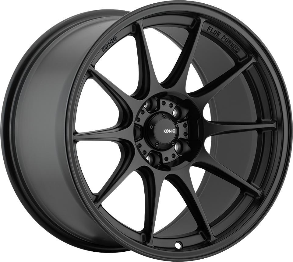 Konig Dekagram Semi Matte Black 18x9.5 +22 5x120mm 72.6mm - WheelWiz