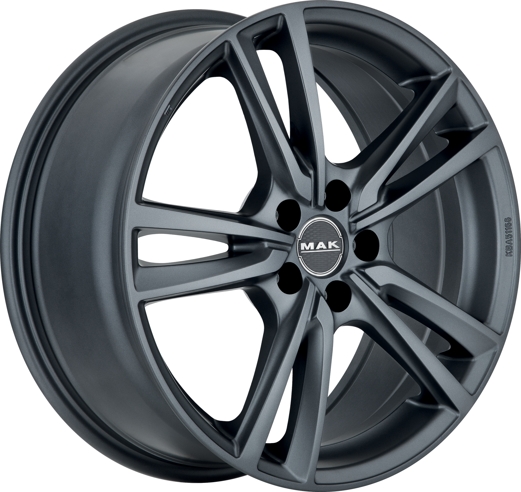 MAK Icona Matte Titanium 15x6 +25 4x108mm 65.1mm