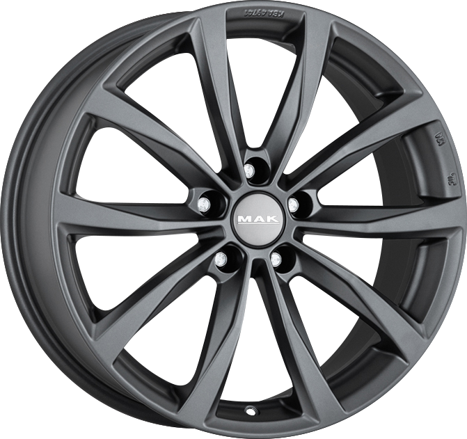 MAK WOLF Matte Titan 16x6.5 +50 5x114.3mm 66.1mm - Wheelwiz