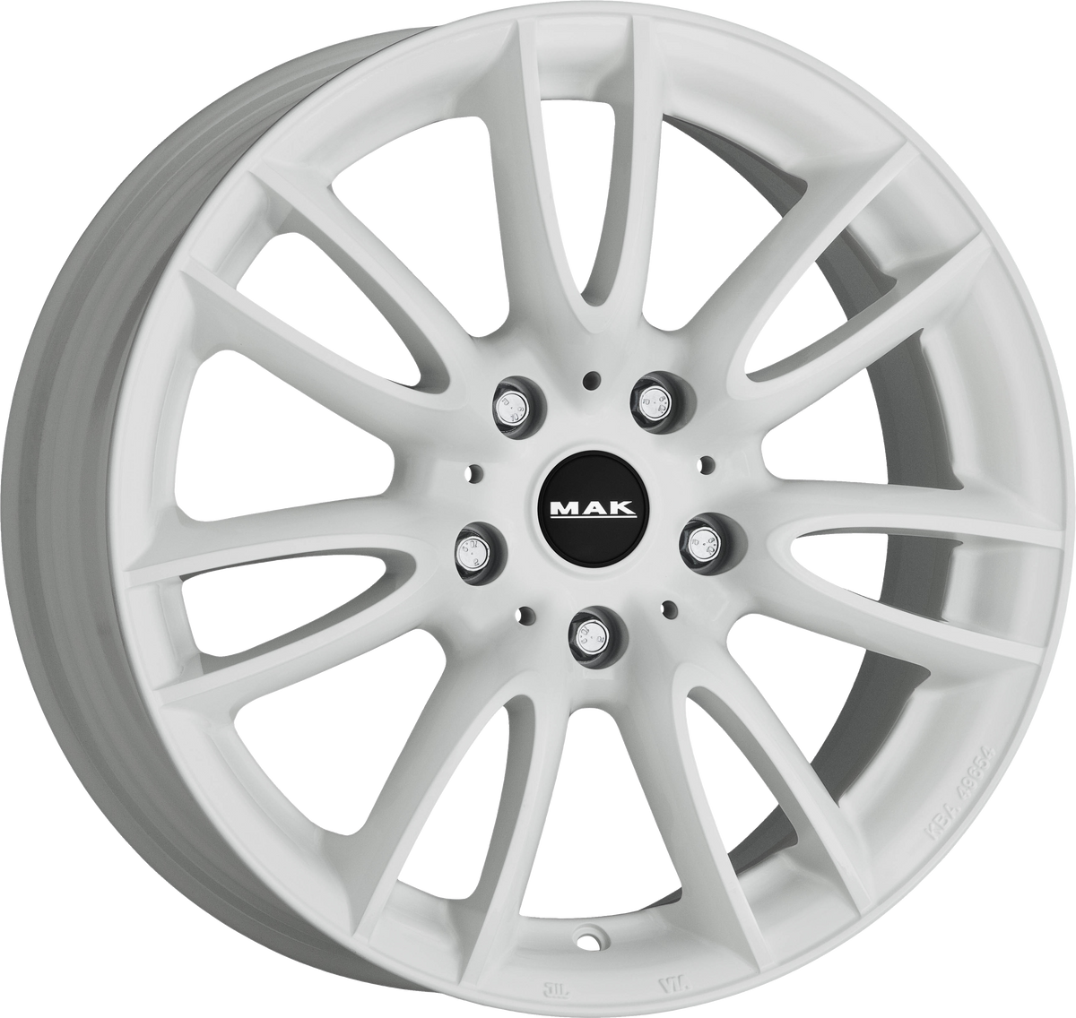 MAK JACKIE Gloss White 18x7 +52 4x100mm 56.1mm - Wheelwiz