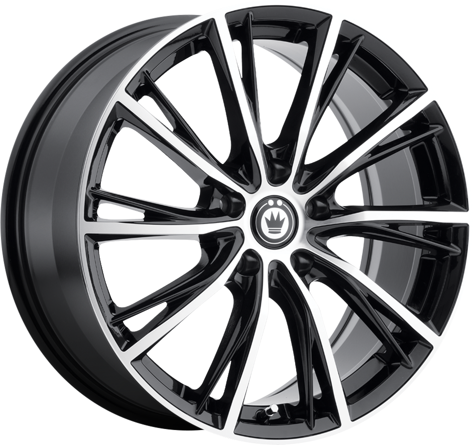 Konig Impression Gloss Black W/ Machined Face 17x7.5 +40 5x115mm 73.1mm - Wheelwiz
