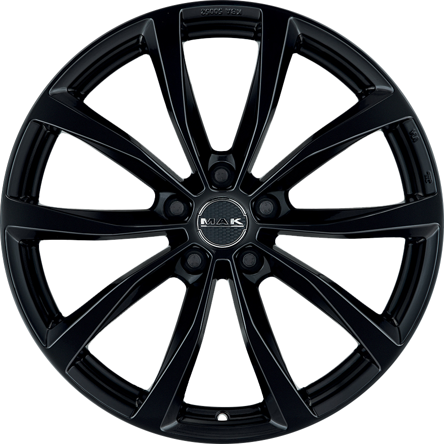 MAK WOLF Gloss Black 16x7 +55 5x114.3mm 64.1mm - Wheelwiz