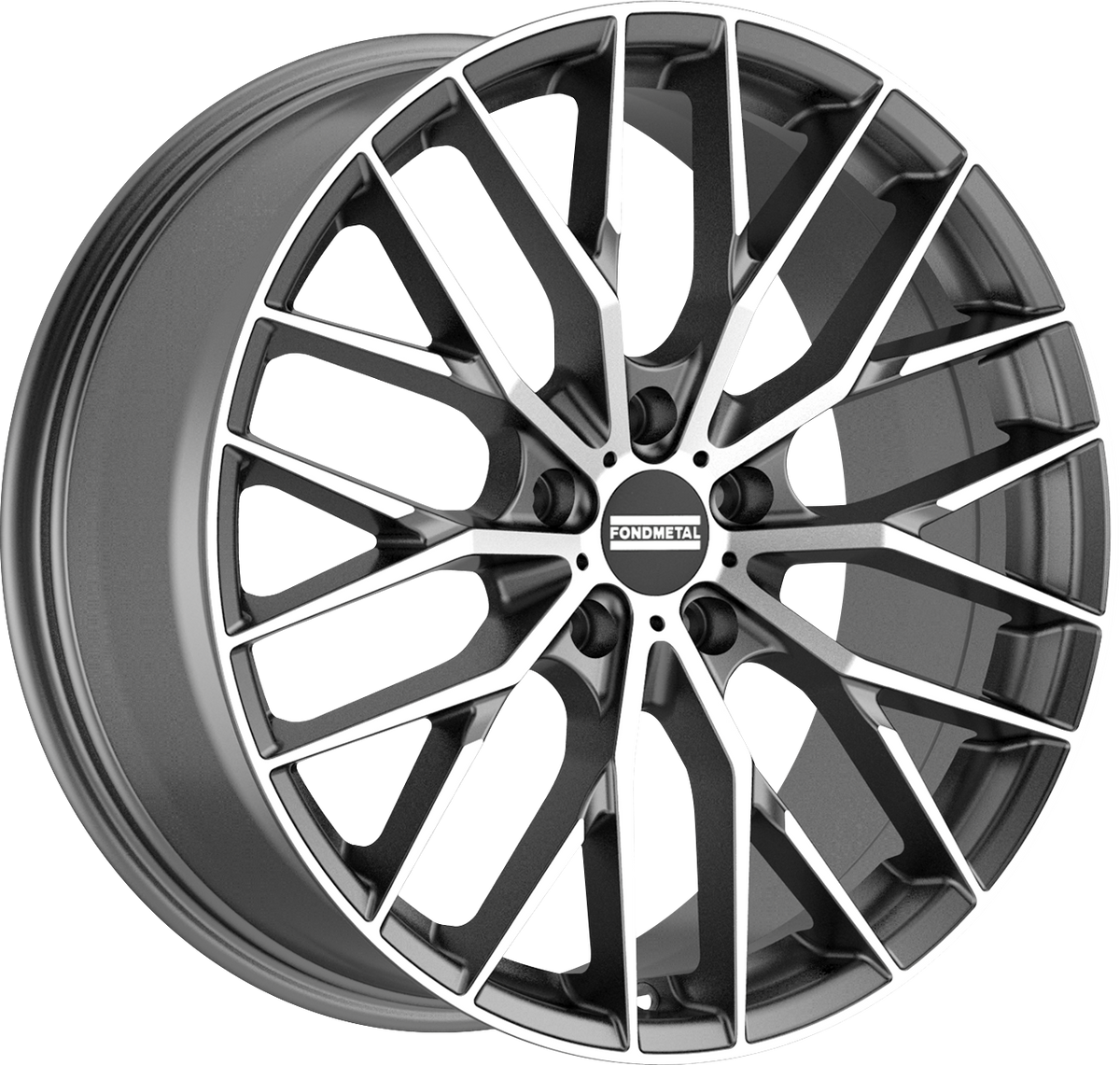 Fondmetal Makhai Gloss Titanium Machined 21x9 +25 5x112mm 66.5mm - Wheelwiz