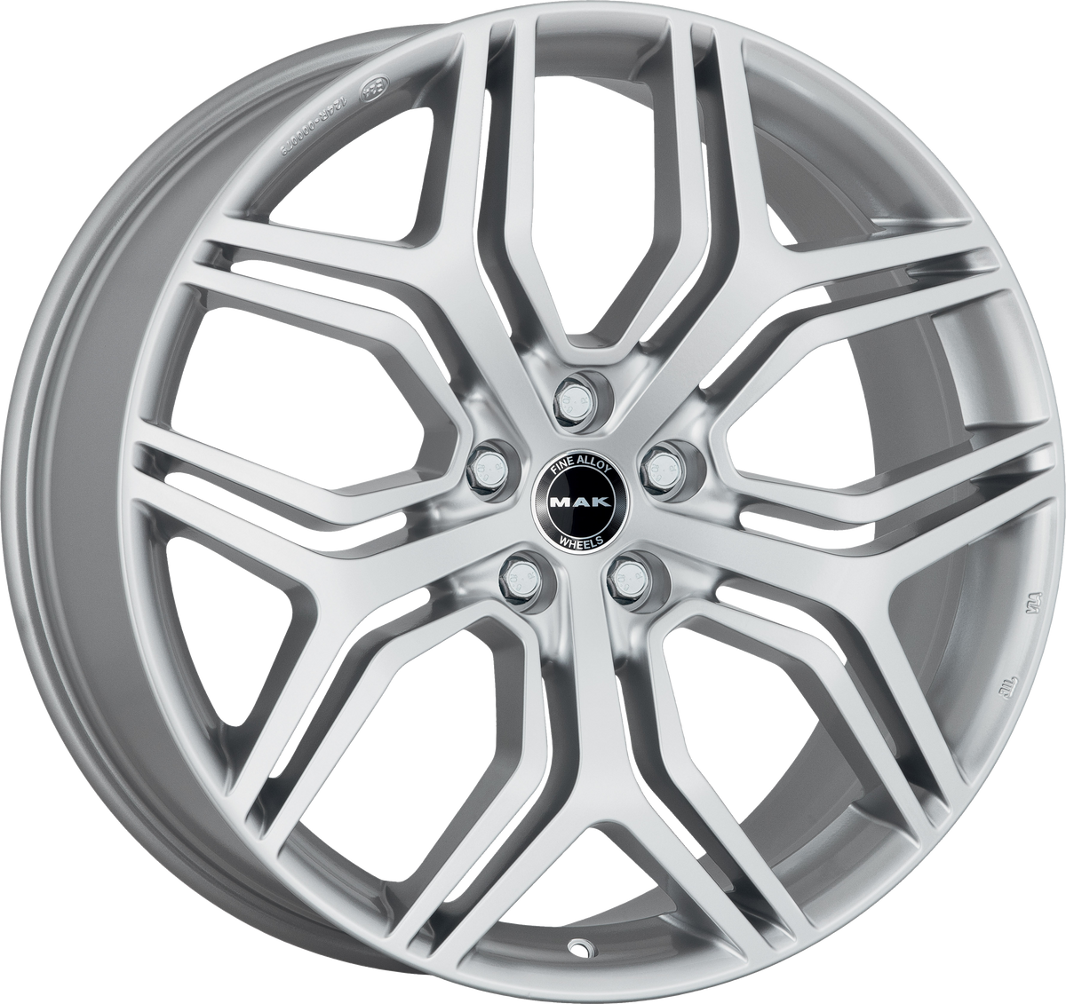 MAK STARDOM Silver 20x8.5 +29 5x112mm 66.6mm - Wheelwiz